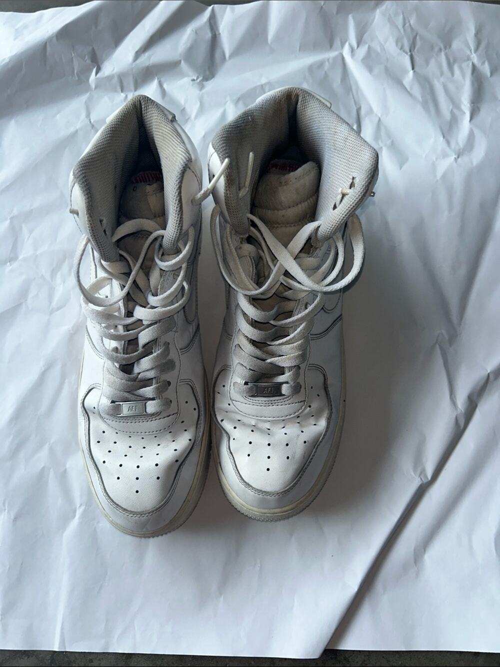 Nike White High-Top Sneakers